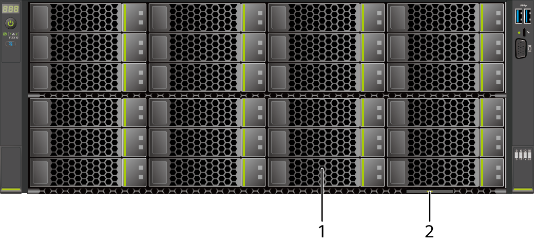 新品 xFusion FusionServer 5288 V6 S4309Yx2 18TBx36 500TB WS2022 IOT 超巨大ストレージ モデル2