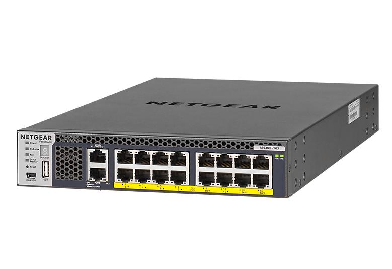 取寄 Netgear XSM4316PA-100AJS PoE+199W10ギガビット16ポートL3フルマネージスイッチ M4300-16X