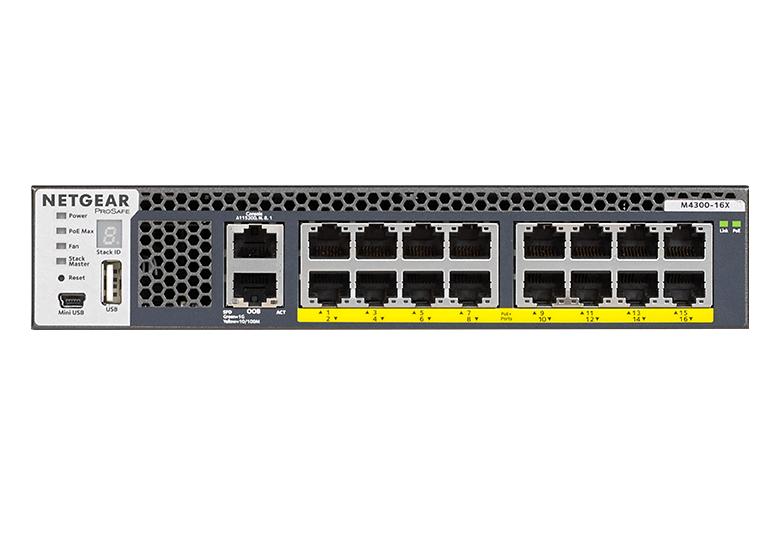 取寄 Netgear XSM4316PA-100AJS PoE+199W10ギガビット16ポートL3フルマネージスイッチ M4300-16X