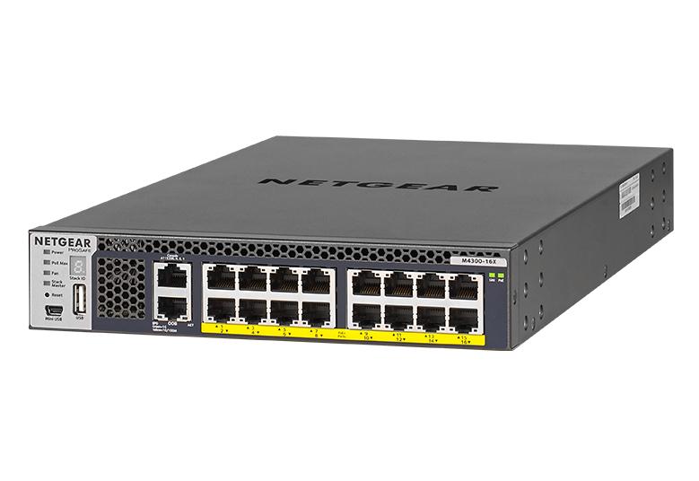 取寄 NETGEAR XSM4316PB-100AJS PoE+500W10ギガビット16ポートL3フルマネージスイッチ M4300-16X