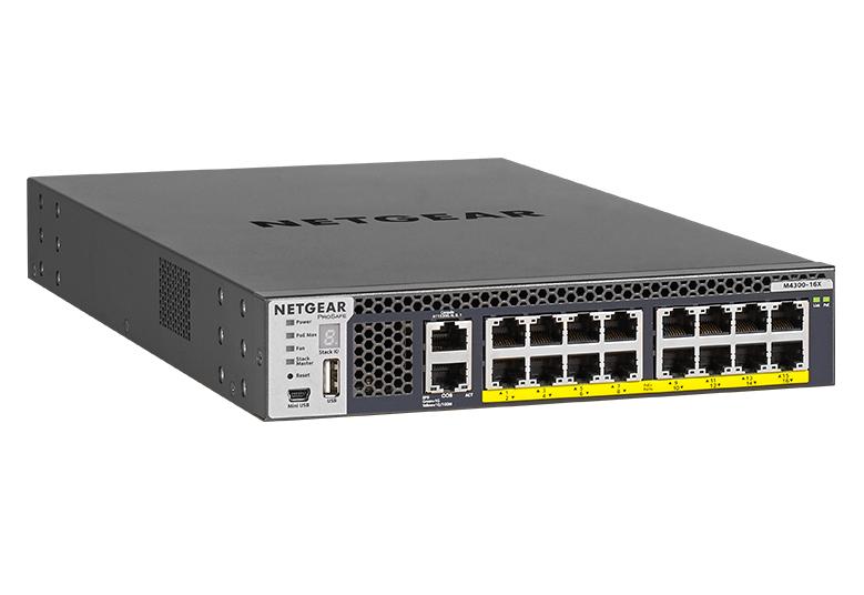 取寄 NETGEAR XSM4316PB-100AJS PoE+500W10ギガビット16ポートL3フルマネージスイッチ M4300-16X