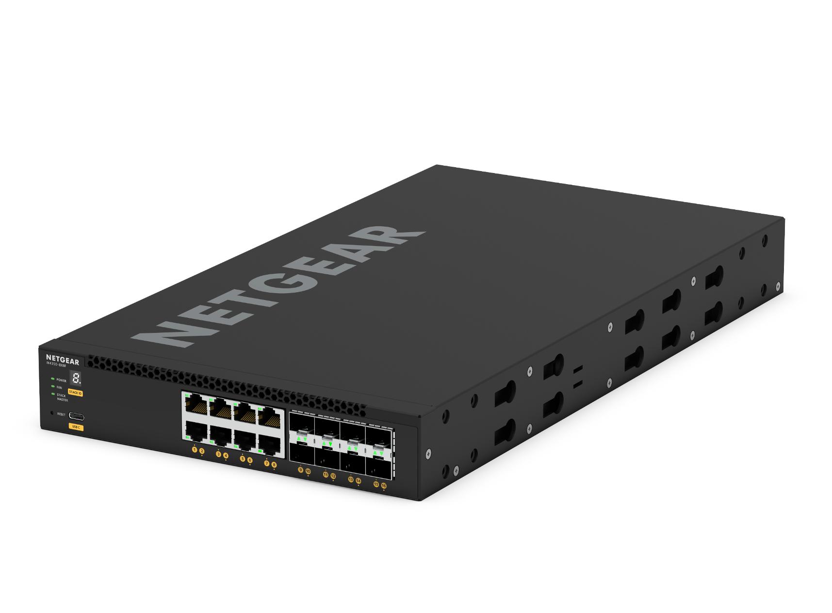 取寄 Netgear XSM4316-100AJS 10G/5G/2.5G/1G×8  10G SFP+×8 フルマネージスイッチ M4350-8X8F