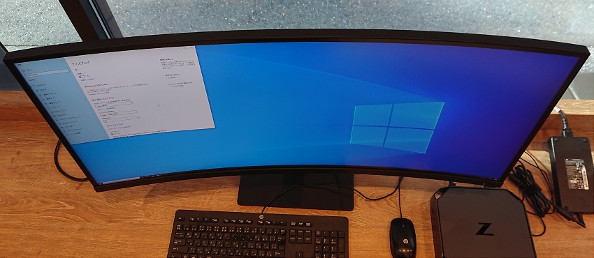 中古 HP Z4W65A4#ABJ Z38c Curved プロフェッショナル液晶モニター（極上品）